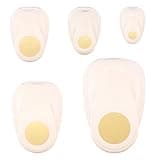 Vaessen Creative Stanzer Set, Motivstanzer Mit 5 Kreisen in verschiedenen Größen, 0,95 cm - 5 cm, 5 Stück, bis zu 250 g/m², zum Basteln Mit Papier Und Scrapbooking, Weiß-gold