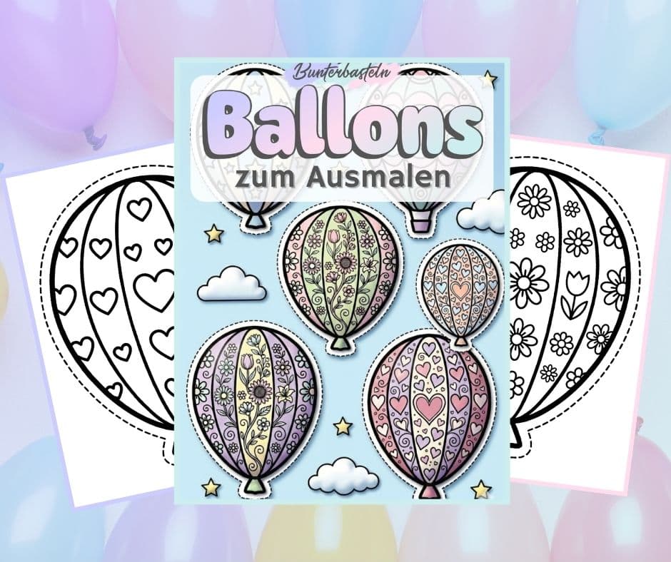 Luftballons zum Ausmalen